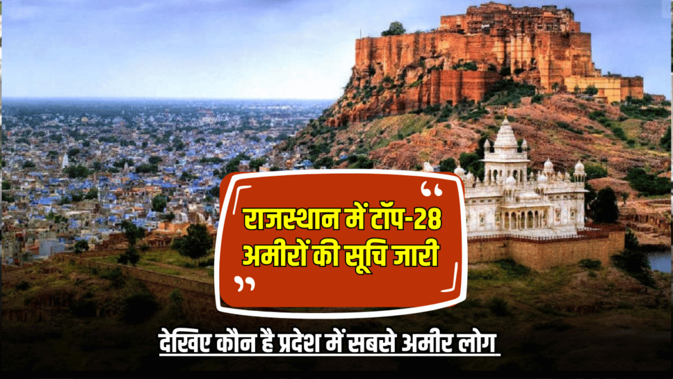 Rajasthan Top Rich Person: राजस्थान में टॉप-28 अमीरों की सूचि जारी, देखिए कौन है प्रदेश में सबसे अमीर लोग