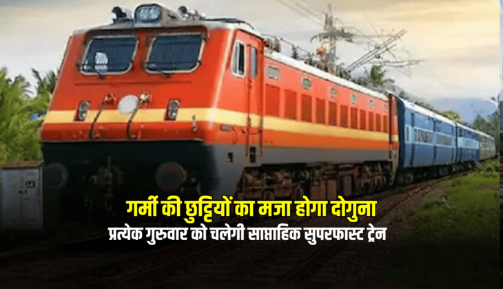 राजस्थान में गर्मी की छुट्टियों का मजा होगा दोगुना, प्रत्येक गुरुवार को बीकानेर से चलेगी साप्ताहिक सुपरफास्ट ट्रेन