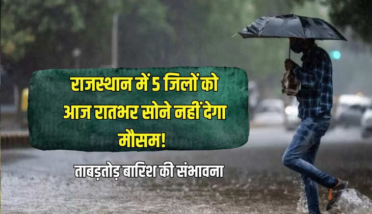 heavy rain alert, heavy rain in these 5 districts, hindi news, jaipur heavy rain, next 130 minutes heavy rain, patrika news, rajasthan news, rajasthan rain, 