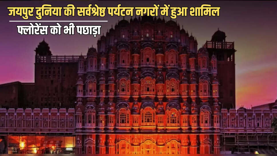 Rajasthan,Jaipur,Ranks 5th world,Best tourist Cities,Surpassing