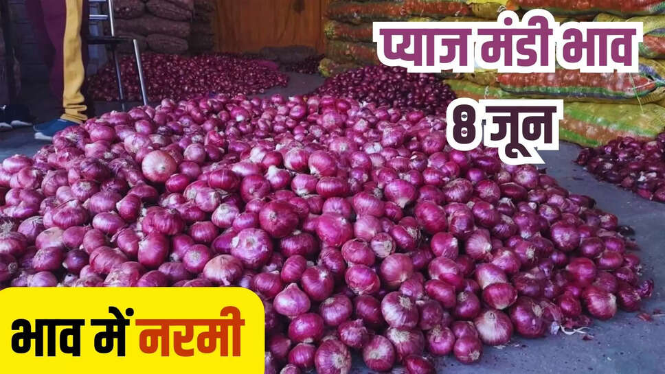 pyaj mandi bhav today 8 june