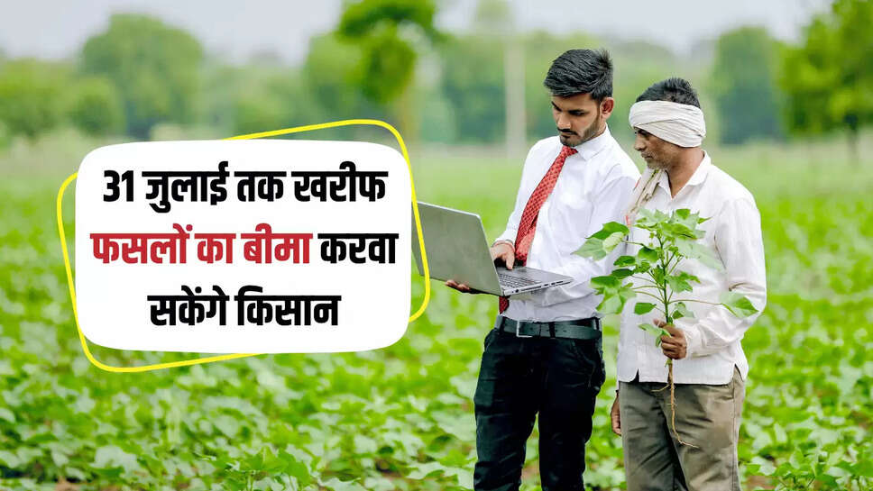 खरीफ अधिसूचना जारी- अंतिम तारीख 31 जुलाई तक खरीफ फसलों का बीमा करवा सकेंगे किसान