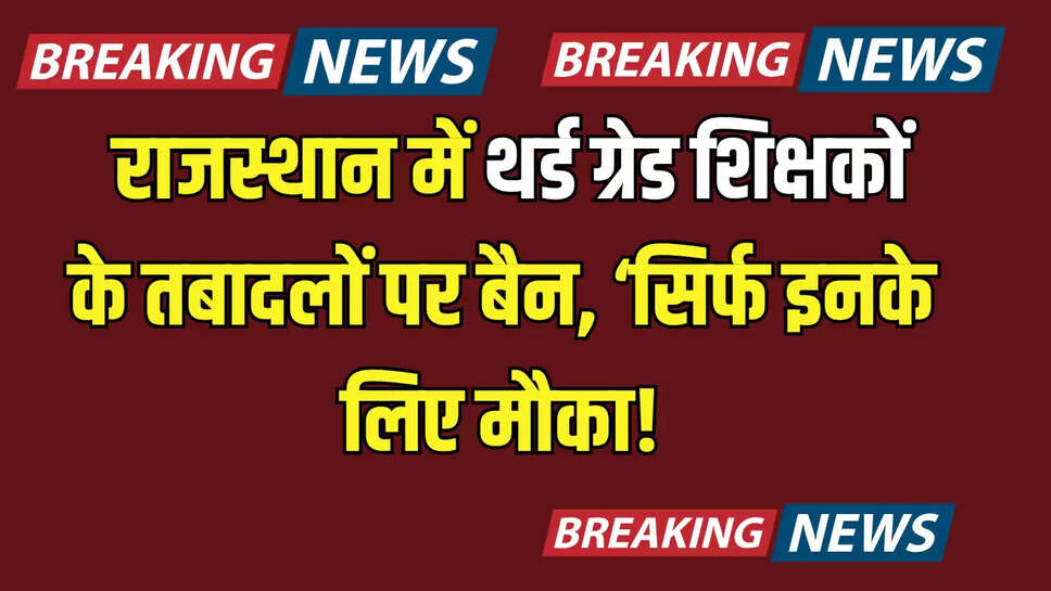 राजस्थान शिक्षक ट्रांसफर, राजस्थान शिक्षक ट्रांसफर न्यूज, राजस्थान शिक्षा विभाग, शिक्षा मंत्री मदन दिलावर