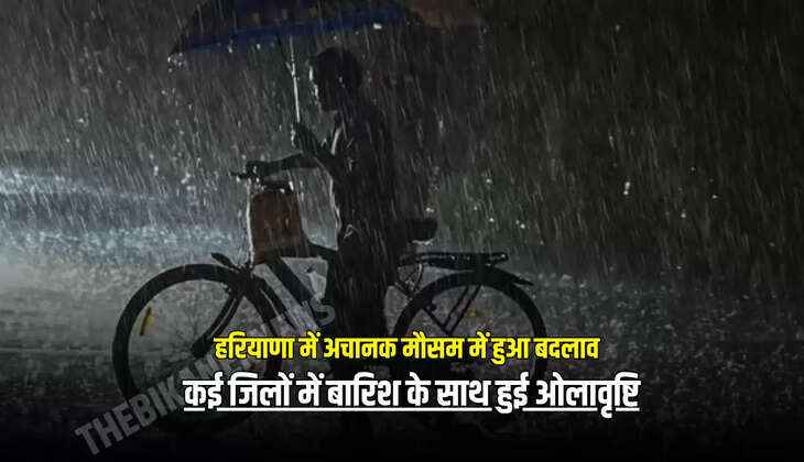 कई जिलों में बारिश के साथ हुई ओलावृष्टि