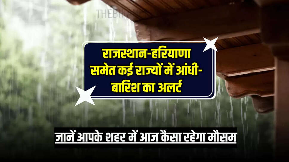 जानें आपके शहर में आज कैसा रहेगा मौसम