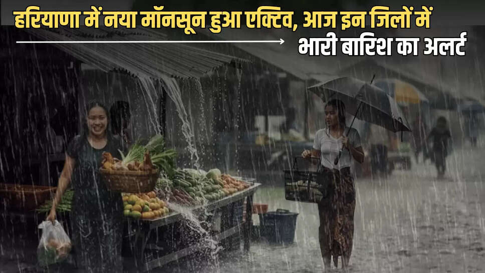 Weather Update, Monsoon active in Haryana: Yellow alert, Monsoon in Haryana, Haryana News