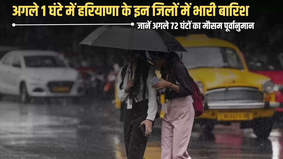 Heavy rain in haryana, Rain Alert, haryana Weather, Weather Alert, haryana mausam, हरियाणा में भारी बारिश, हरियाणा मौसम"