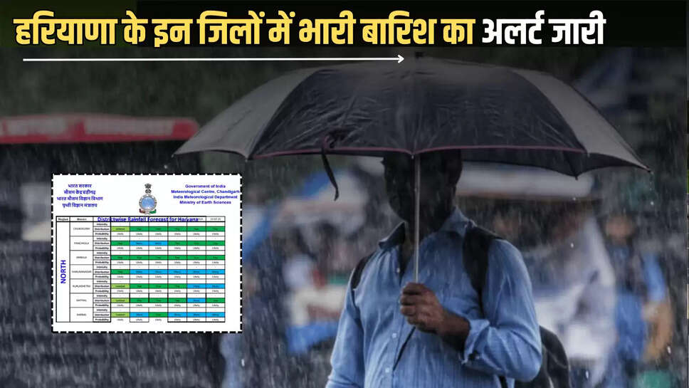 There will be heavy rain in Haryana, hayana hindi news, Haryana news, Hindi news