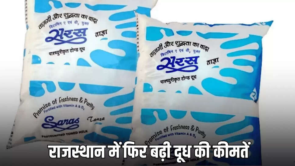 MIlk Price Hike : राजस्थान में डेयरी ने फिर बढ़ाई दूध की कीमत, लाखों किसानों को मिलेगा लाभ; जानें क्या है नया दाम 