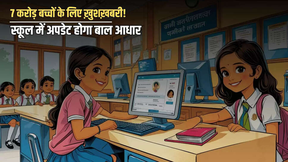 स्कूल में अपडेट होगा बाल आधार