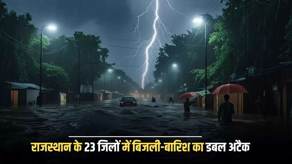 ,Rajasthan Weather,Rajasthan Rain,Rajasthan,Wednesday weather Alert in rajasthan,20 august weather,19 अगस्त,IMD,Jaipur,बुधवार को भी 23 जिलों में येलो अलर्ट,भरतपुर,धौलपुर,करौली,सवाई माधोपुर,जयपुर,दौसा,टोंक,भीलवाड़ा,अलवर,
