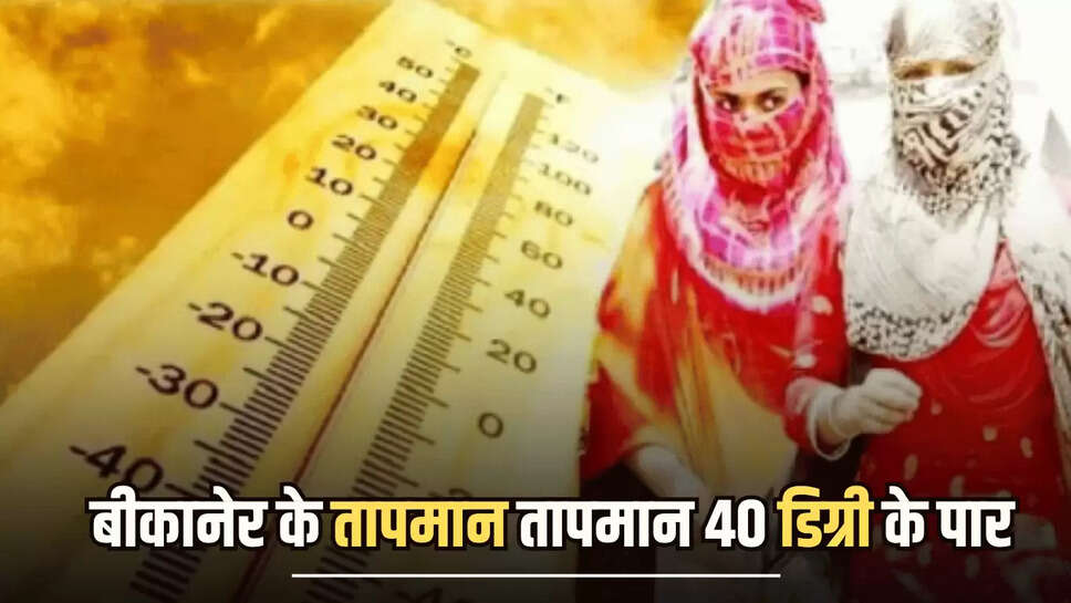 Bikaner Weather Update : बीकानेर के तापमान तापमान 40 डिग्री के पार, 15 अगस्त के बाद बारिश के आसार 
