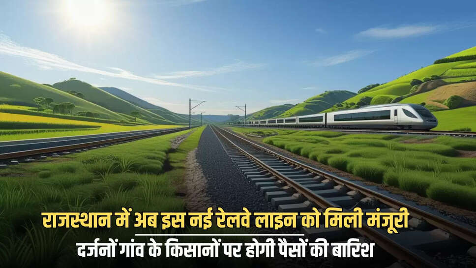 New Railway Line : राजस्थान में अब इस नई रेलवे लाइन को मिली मंजूरी, दर्जनों गांव के किसानों पर होगी पैसों की बारिश 