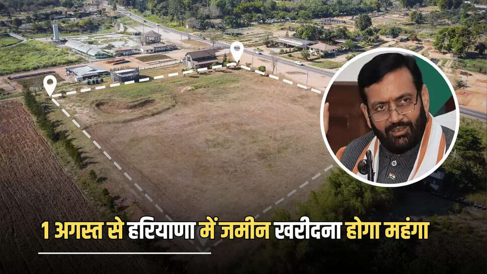 1 अगस्त से हरियाणा में जमीन खरीदना होगा महंगा, कलेक्टर रेट में होगी इतने प्रतिशत बढ़ोतरी 