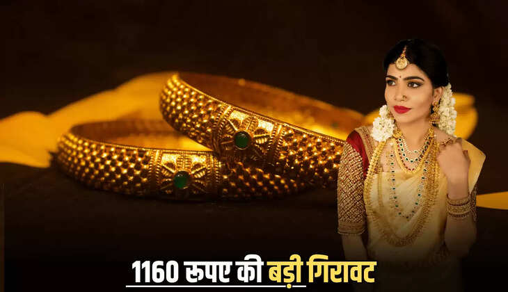 Sone Ka Bhav: सोने की कीमतों में ₹1160 रूपए की बड़ी गिरावट , जानिए आज आपके शहर में 22K और 24K गोल्ड का लेटेस्ट रेट