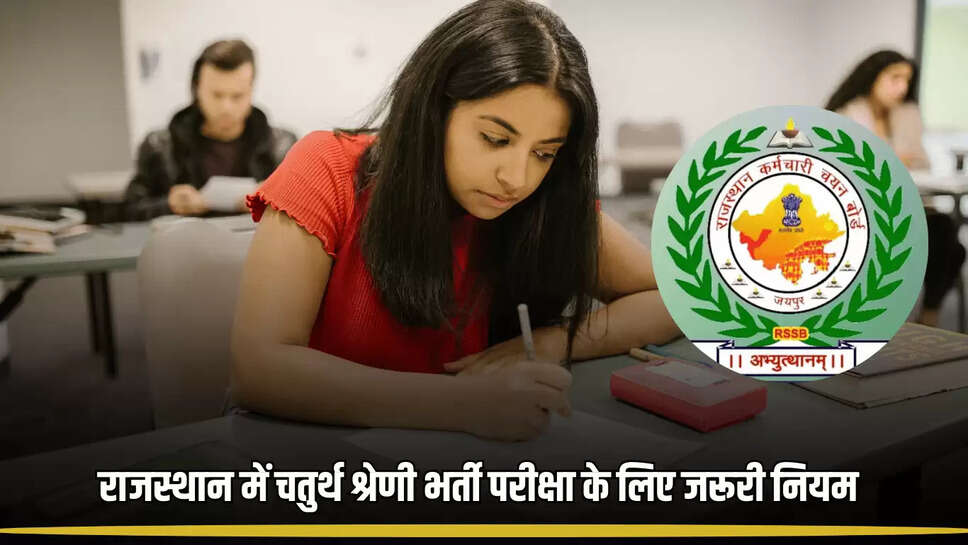 Rajasthan Class IV Recruitment Exam 2025,Rajasthan Class IV Exam from Sept 19,