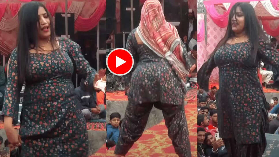 हिंदी गाने पर हरियाणा की छोरी ने काले सूट में हिलाया जोबन, पतली कमर के झटकों ने Sapna Choudhary को कर दिया फ़ैल 