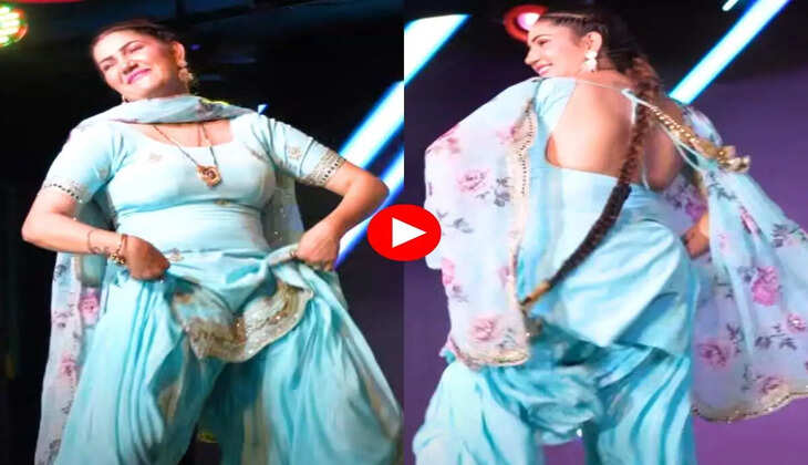 ‘तू आग लगावे सै’ गाने पर Sapna Choudhary का कमरतोड डांस देख बिजली के खम्बों पर चढ़ गए लोग, मोरनी सी अदाओं से छूटा लोगों का पसीना 