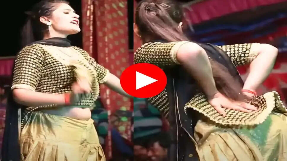 Gori Nagori ने कुर्ता उठा किया कसुत डांस, प्यार भरे इशारे देख झूम उठा पूरा पंडाल 