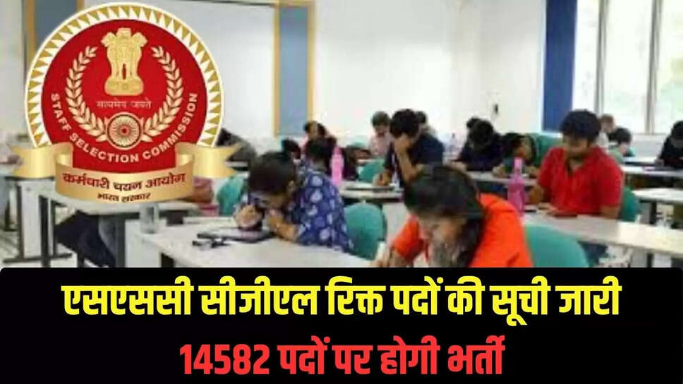 CGL Update : एसएससी सीजीएल रिक्त पदों की सूची जारी, 14582 पदों पर होगी भर्ती