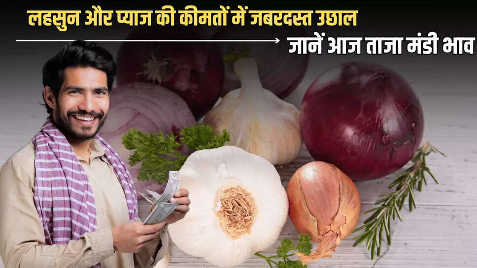 Mandi Bhav 10 july : लहसुन और प्याज की कीमतों में जबरदस्त उछाल, जानें आज सभी फसलों के ताजा मंडी भाव 